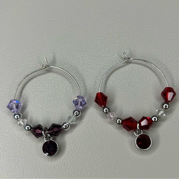 Handmade Gem Wine Charms - Picture 1 of 2